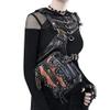 Steampunk Waist Bag Fanny Pack Fashion Gothic Leather Shoulder Crossbody Messenger Bags Thigh Leg Hip Holster Purse Travel Pouch Hiking Sport Chain Bags for Women Men view 4