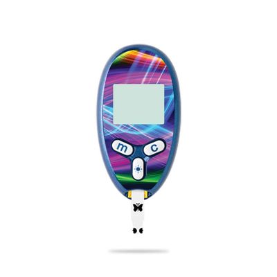 MightySkins Skin Compatible with Abbott Freestyle Lite - Light Waves | Protective, Durable, and Unique Vinyl Decal wrap Cover | Easy to Apply, Remove, and Change Styles | Made in The USA