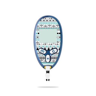MightySkins Skin Compatible with Abbott Freestyle Lite - Turquoise Tribal | Protective, Durable, and Unique Vinyl Decal wrap Cover | Easy to Apply, Remove, and Change Styles | Made in The USA