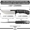 OERLA TAC TF-0017 Thunder Flash Fixed Blade Outdoor Duty Straight Knife - 420HC Stainless Steel Field Knife with G10 Handle, Waist Clip, EDC Kydex Sheath view 2