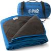 BRAWNTIDE Large Outdoor Waterproof Blanket - Quilted, Extra Thick Fleece, Warm, Windproof, Includes Stuff Sack, Ideal for Stadiums, Sports, Picnics, Beach, Pets, Car, Truck, SUV (Royal Blue) view 1