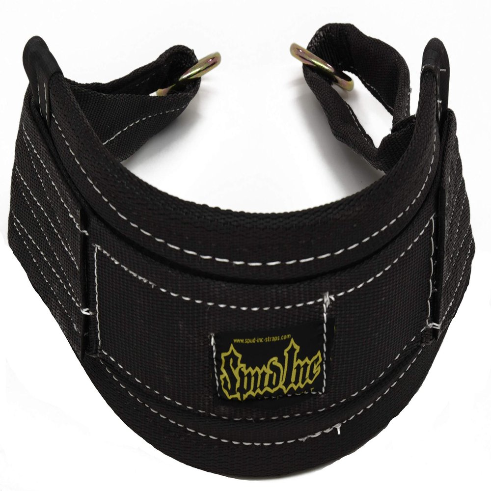 SPUD Belt Squat Medium Belt for Weight Lifting Strength Training and Power Lifting (Black)