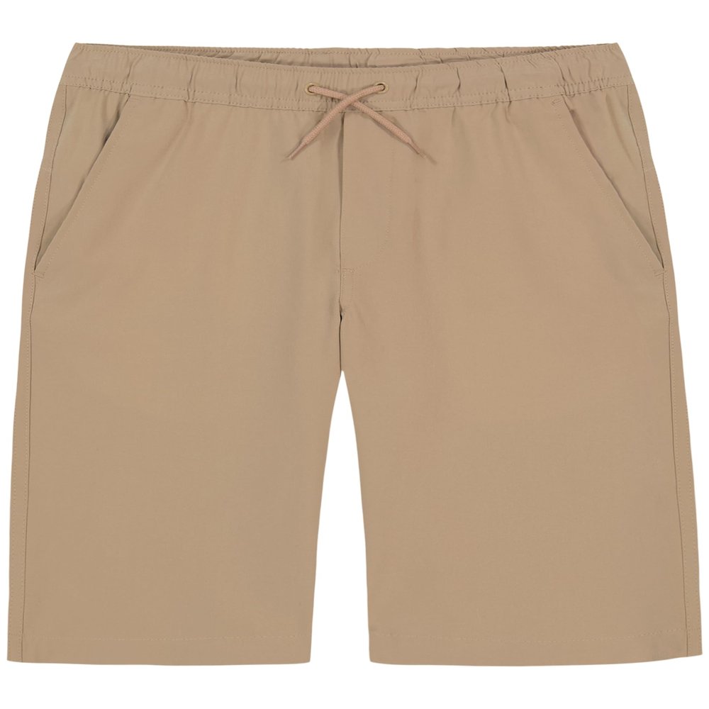 Nautica Boys' School Uniform Pull-On Jogger Short, Lowell Khaki, 10