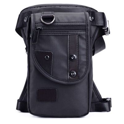Fekesu Oxford Leg Bag for Men Motorcycle Riding Women's Fanny Pack Outdoor Travel Fishing Hiking Cycling Hip Bags Black