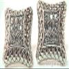 Silver Plated Pave Set Clear Crystal Post Clip Pierced Earring view 1