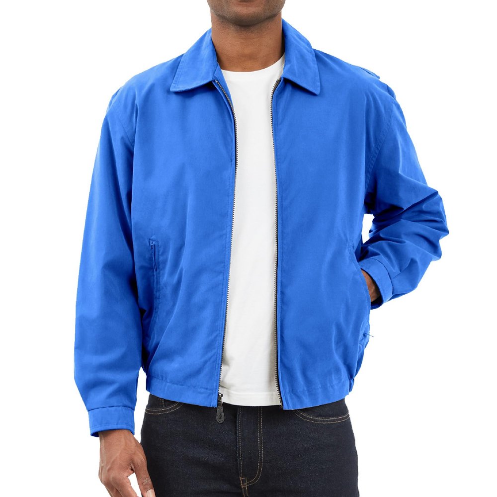 London Fog Men's Auburn Zip-Front Golf Jacket (Regular & Big-Tall Sizes), Cobalt, 4X-Large Tall