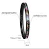 CROWNAL 4mm Handmade Genuine Crushed Fire Opal Balck Tungsten Carbide Men Women Wedding Band Engraved I Love You Size 7 To 17 (4mm,6.5) view 4