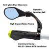 Hafny New Handlebar Bike Mirror, HD,Blast-Resistant, Glass Lens, HF-MR088LS (Left) (HF-M903LB-FR01 (Handlebar Fitting Left Side, Blue Glass)) view 2