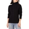 Amazon Essentials Women's Fisherman Cable Turtleneck Sweater (Available in Plus Size), Black, XX-Large view 1