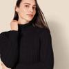 Amazon Essentials Women's Fisherman Cable Turtleneck Sweater (Available in Plus Size), Black, XX-Large view 4