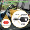 10L0L Golf Cart Turn Signal Kit with Horn Button, Blinker Switch, Brake Light Pad Switch, Only Fits Light Kit with 9-Pin Plug Upgrade Wiring Harness - 12V Operation view 2
