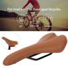 Bike Seat, 2 Colors Shockproof Wear-Resistant PU Leather Bicycle Saddle Cycling Cushion (Brown) view 4