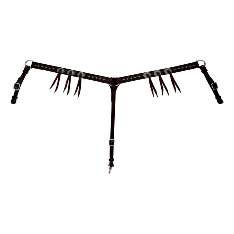 Circle Y 1 1/2in Choco Tool Straight Breast Collar