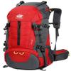 Esup 50L Camping Hiking Backpack Men with rain cover 45l+5l Lightweight Backpacking Backpack Travel Backpack (Red) view 1
