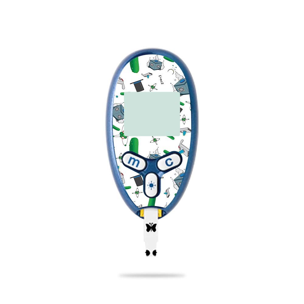 MightySkins Skin Compatible with Abbott Freestyle Lite - Science Cartoon | Protective, Durable, and Unique Vinyl Decal wrap Cover | Easy to Apply, Remove, and Change Styles | Made in The USA