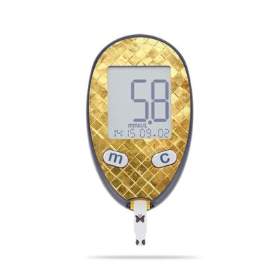 MightySkins Skin Compatible with Abbott Freestyle Freedom Lite - Gold Tiles | Protective, Durable, and Unique Vinyl Decal wrap Cover | Easy to Apply, Remove, and Change Styles | Made in The USA