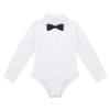 YiZYiF Kids Children Boys' Latin Dance Shirt Ballroom Modern Salsa Samba Dancewear Bodysuit Tuxedo Leotard Top White 4 view 3