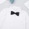 YiZYiF Kids Children Boys' Latin Dance Shirt Ballroom Modern Salsa Samba Dancewear Bodysuit Tuxedo Leotard Top White 4 view 4