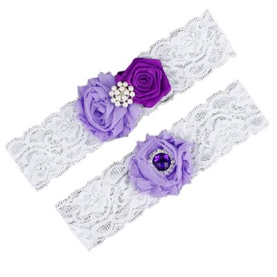 Sexy Bridal Garter for Wedding Leg Garter Set Lace Pink Garters for Bride 2019