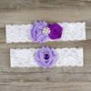 Sexy Bridal Garter for Wedding Leg Garter Set Lace Pink Garters for Bride 2019 view 2