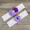 Sexy Bridal Garter for Wedding Leg Garter Set Lace Pink Garters for Bride 2019 view 4