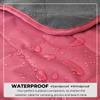 BRAWNTIDE Large Outdoor Waterproof Blanket - Quilted, Extra Thick Fleece, Warm, Windproof, Ideal Stadium Blanket, Camping Blanket, Great for Beaches, Festivals, Parks, Grass, Yoga, Pets, Dogs (Wine) view 3