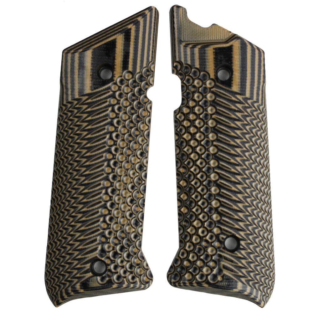StonerCNC Mark IV Hunter G10 Slash & Burn Grips Designed to Fit Ruger Mark IV Hunter Rimfire Mark 4 Only (Brown Black)