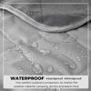 BRAWNTIDE Large Outdoor Waterproof Blanket - Great for Beach, Stadium, Camping, Extra Thick Fleece, Warm, Windproof, Sandproof, Ideal for Sunbathing, Yoga, Parks, Grass, Picnics, Sports, Car (Gray) view 3