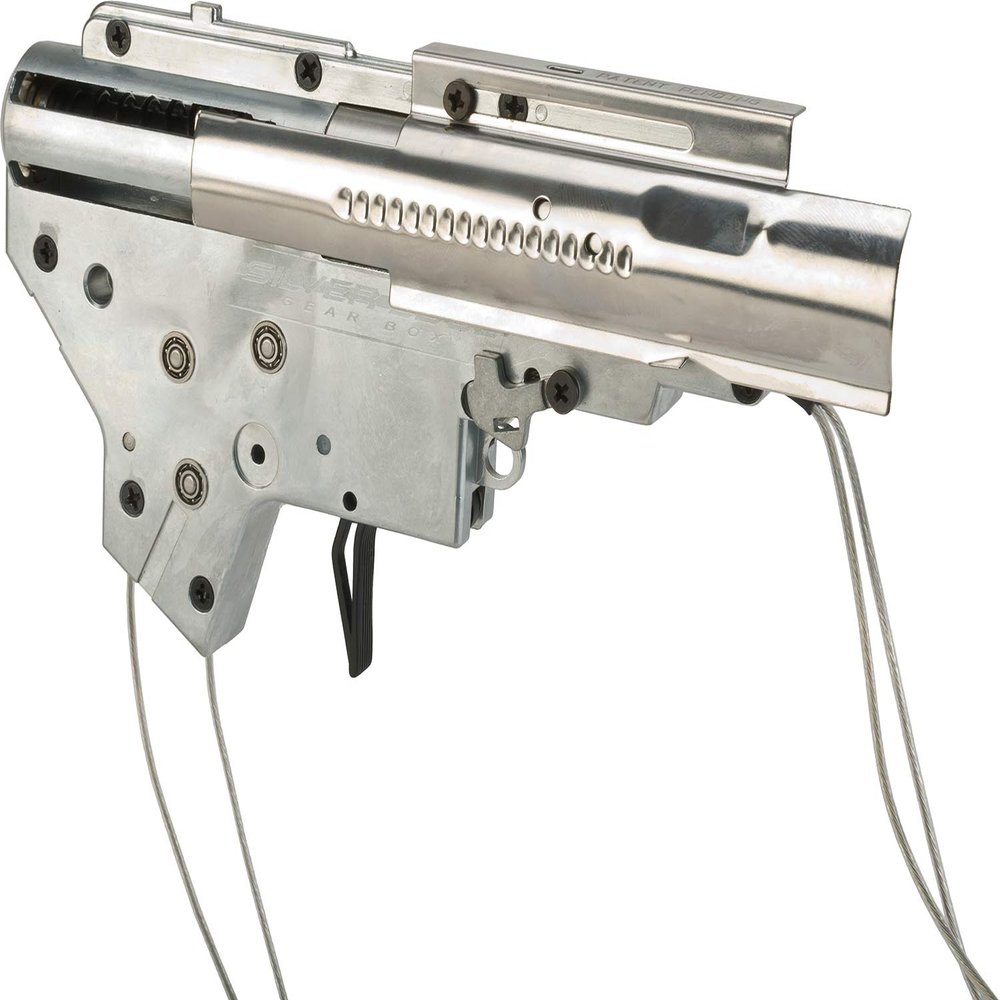 Evike - APS Silver Edge 8mm Ver.2 AEG Airsoft Gearbox (Type: Rear Wired)