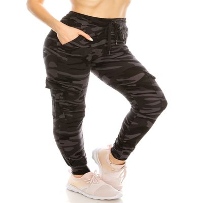 ALWAYS Camo Cargo Jogger Sweatpants - Women's Buttery Soft Cozy Comfy Casual Pocket Pants 153 XL
