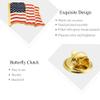 24 Pack American Flag Lapel Pins -USA Metal Enamel Waving Flag Pins US Patriotic Badge view 3
