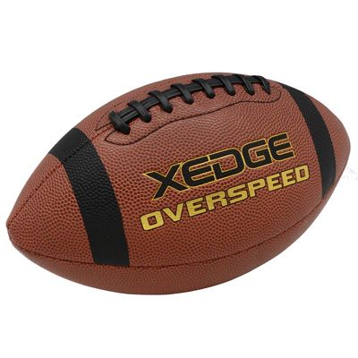 XEDGE Composite Leather Indoor/Outdoor Footballs for Training and Recreational Play Size 7Youth