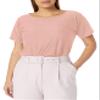 Star Vixen Women's Plus-Size Dolman SLV Hi-Low Hem Easy-Wear Brushed Knit Top, Mauve, 1X view 1