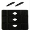 Klapp Six Pcs Plastic Wicket Set with Cover,Black and Yellow view 3