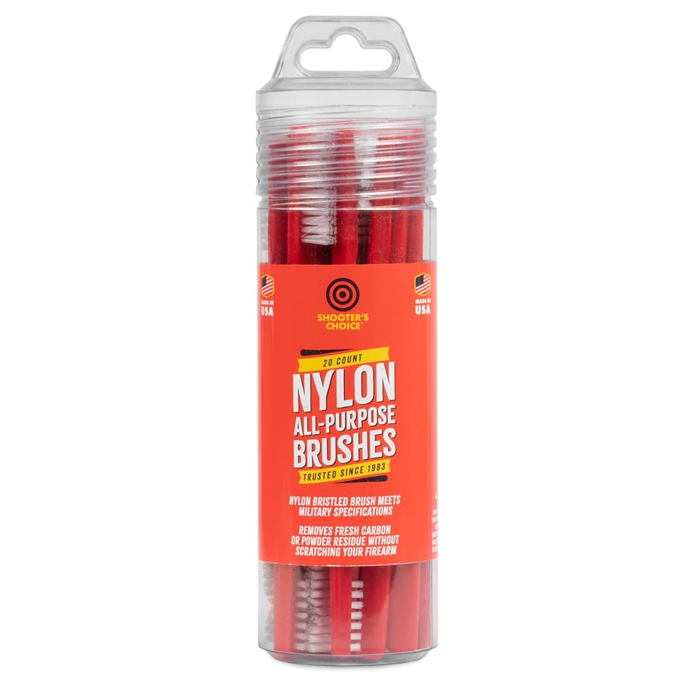 Shooter's Choice 20 Pack All Purpose Brushes, Red
