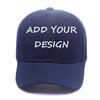 Custom Baseball Cap for Unique Gifts,Personalized Unisex Street Style Plain Hat with Snapback Hats Navy Blue view 1