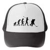 Funny ice Hockey Player Unisex Adjustable Trucker Hat Baseball Cap Black view 1
