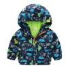Banibear Toddler Boys Cute Dinosaur Lightweight Zip Hooded Jacket Coat Casual Windproof Windbreakers, Green, Size 3T = Tag 110 view 1