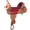 HILASON Western Horse Treeless Trail Barrel American Leather Saddle| Saddle | for Horses view 1