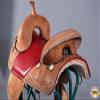 HILASON Western Horse Treeless Trail Barrel American Leather Saddle| Saddle | for Horses view 4