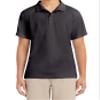 Nautica mens Uniform Short Sleeve Performance Polo Shirt, Charcoal, 34-35 US view 1