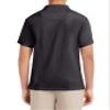 Nautica mens Uniform Short Sleeve Performance Polo Shirt, Charcoal, 34-35 US view 2