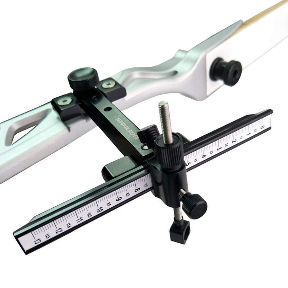 Archery Recurve Bow Sight Adjustable Alloy Steel Bow Sight Hunting Slingshot