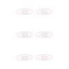 NicelyFit Clear Silicon Rubber Nose Pads for Oakley Glass Frames OX5079 OX5038 OX5066 OX5088 OX3102 OX5040 OX5042 etc (Clear - 3 Pairs) view 1