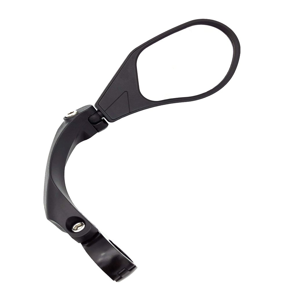 Hafny New Handlebar Bike Mirror, HD,Blast-Resistant, Glass Lens, HF-MR088LS (Left) (HF-M903RS-FR01 (Handlebar Fitting Right Side, Silver Glass))