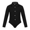 Agoky Kids Boys Salsa Latin Dance Leotard Ballroom Salsa Tango Modern Dance Performance Costume Athletic Shirt Outfit Black 10 Years view 1
