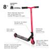 Globber Stunt Scooter GS 360 2-Wheel Stunt Scooter Sturdy Aluminium Deck, Reinforced 83 Aluminium downtube for Teens and Adults (Black/Red) view 2