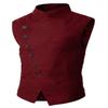 Everbeauty Men Vest Casual Regular Fit Mandarin Collar Jacket Waistcoat For Party view 1