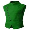 Everbeauty Men Vest Casual Regular Fit Mandarin Collar Jacket Waistcoat For Party view 4