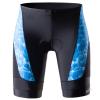 MY KILOMETRE Mens Triathlon Shorts with Adjustable Drawstring Easy Reach Leg Pockets Chamois for Long-Distance Tri Race (Black/SkyBlue XX-Large) view 2